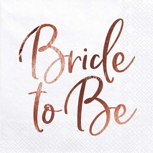 serwetki Bride to be rozowe zloto.jpg