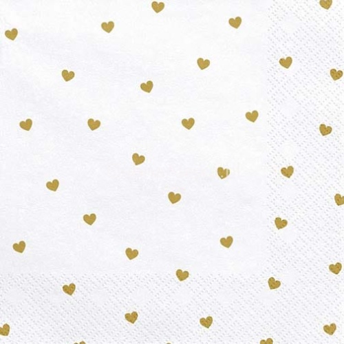 serwetki białe w złote serduszka.jpg