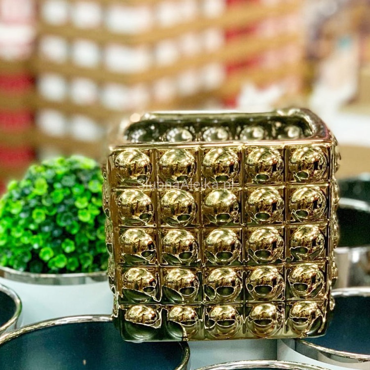 wazon ceramiczny szkliwiony złoty2.jpg