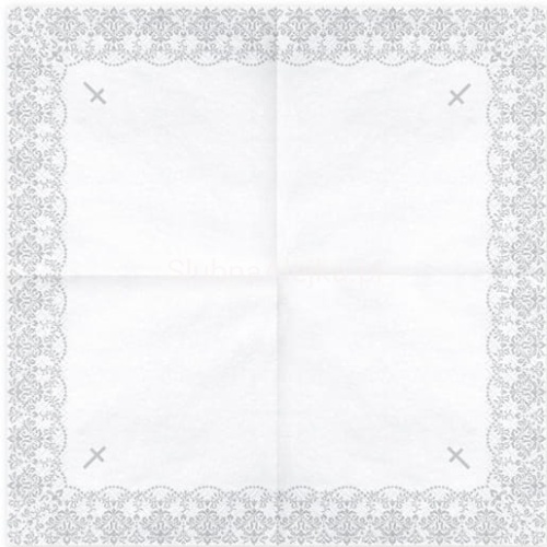 serwetki komunijne srebrny ornament z krzyzykiem.1.jpg