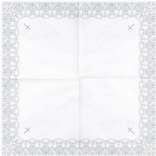 serwetki komunijne srebrny ornament z krzyzykiem.1.jpg