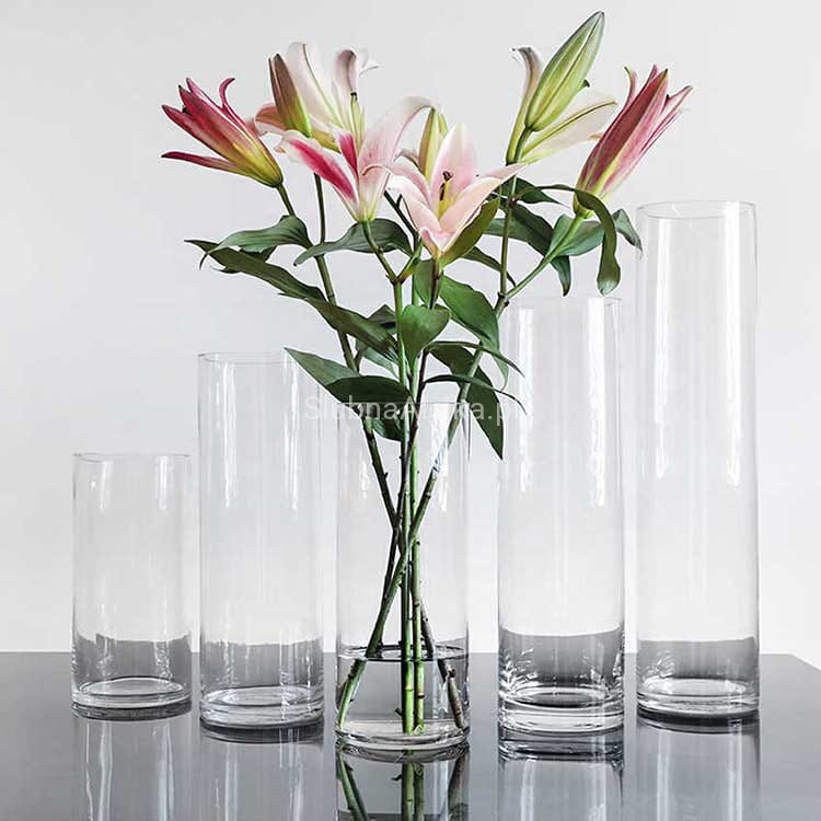 wazon szklany cylinder waski mocne szkło 44.jpg