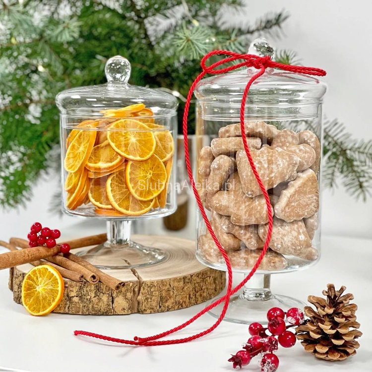 szklana bomboniera na candy bar 25 cm swiateczna.jpg