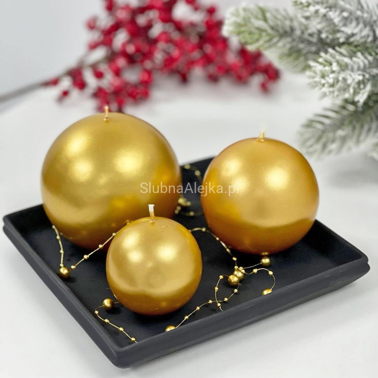 komplet swiec zlote kule 2 szt..jpg