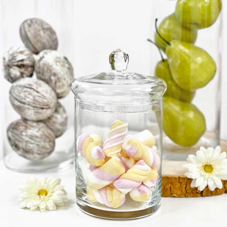 szklana bomboniera na candy bar Klasyczna 20 cm.2.jpg