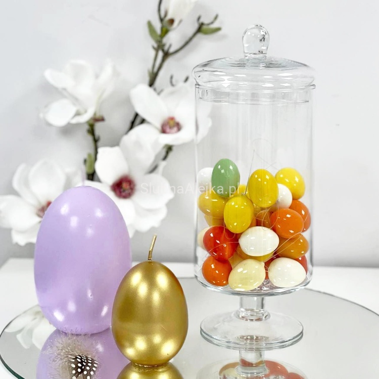 szklana bomboniera na candy bar uniwersalna 30 cm wielkanoc.jpg