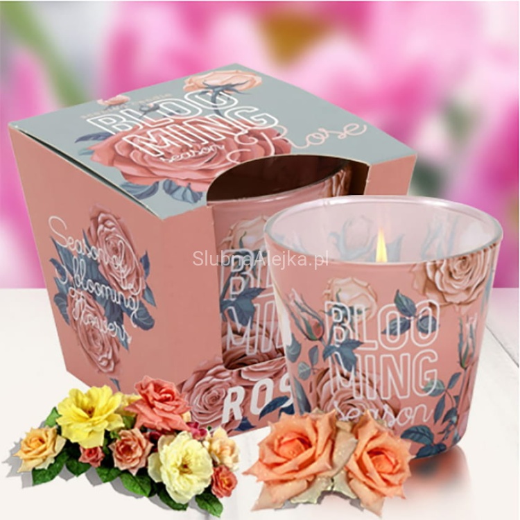 swieca zapachowa w szkle bartek blooming seasons rose.jpg