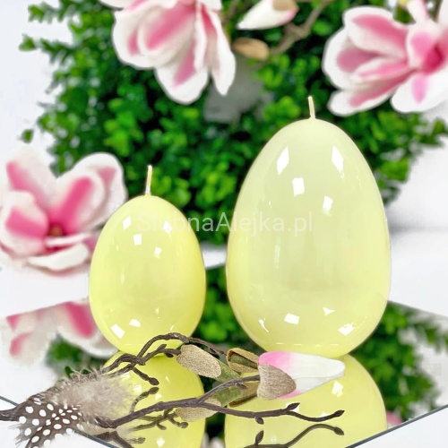 swieca lakierowana jajko jasny zolty 1.jpg