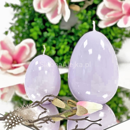 swieca lakierowana jajko liliowe1.jpg