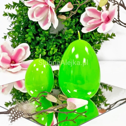swieca lakierowana jajko jasnozielona1.jpg