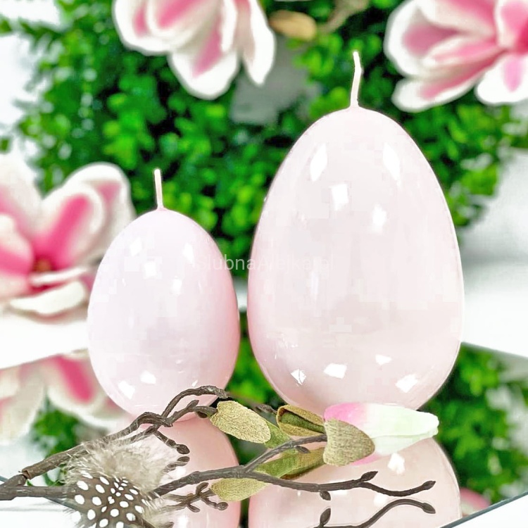 swieca lakierowana jajko duże 15 cm jasnorozowe111.jpg