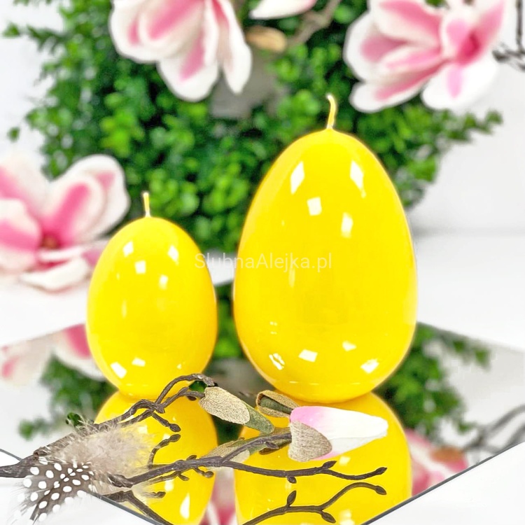 swieca lakierowana jako ciemnozółte wielkanoc.jpg