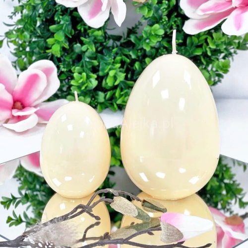 SWIECA LAKIEROWANA JAJKO KREMOWE WIELKANOC1.jpg