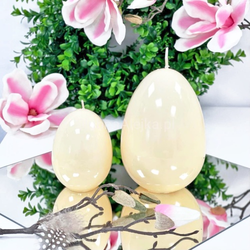 SWIECA LAKIEROWANA JAJKO KREMOWE WIELKANOC.jpg