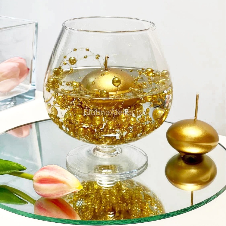 swiecznik szklany koniakowka slub komunia.jpg