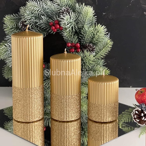 swieca pienkowa swiateczna rylen zlota.jpg