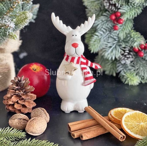 RENIFER FIGURKA W SZALIKU 18CM.jpg