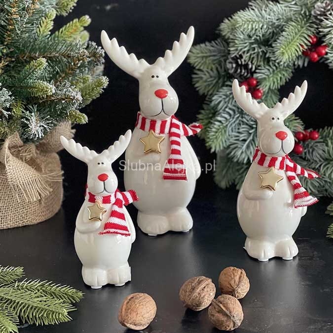 Figurka Ozdobna Renifer w Szaliku 23 CM.jpg 3.jpg