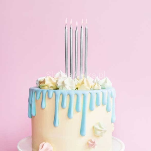 swieczki na tort srebrny metalik 12cm.jpg