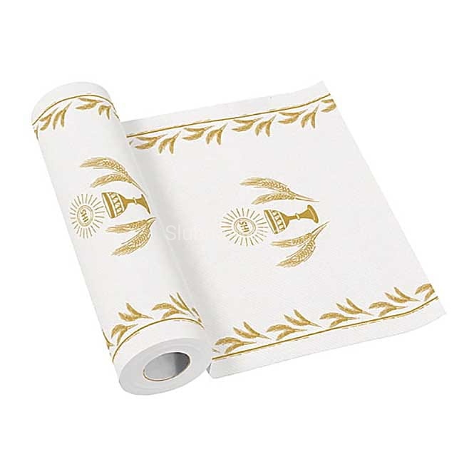 bieżnik komunijny paw arlaid złoty kielich.jpg