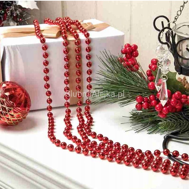 girlanda lancuch choinkowy czerwone koraliki.jpg2.jpg