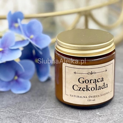 Naturalna Świeca Sojowa w Słoiczku Gorąca Czekolada 120 ml.jpg