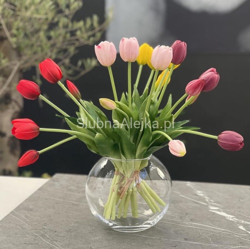 Bukiet Tulipanów Silikonowych 42cm 5szt. 1.jpg