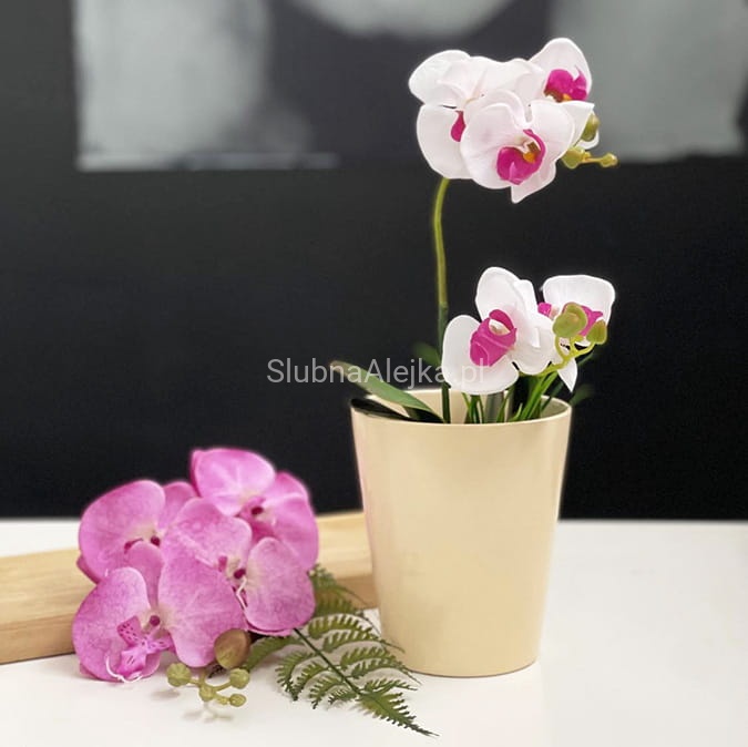 oslonka na doniczkę Storczykówka Jasnobrzoskwiniowy.jpg