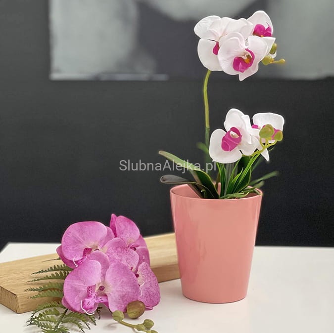 oslonka na doniczke storczykówka jasnorożowa 15cm.jpg