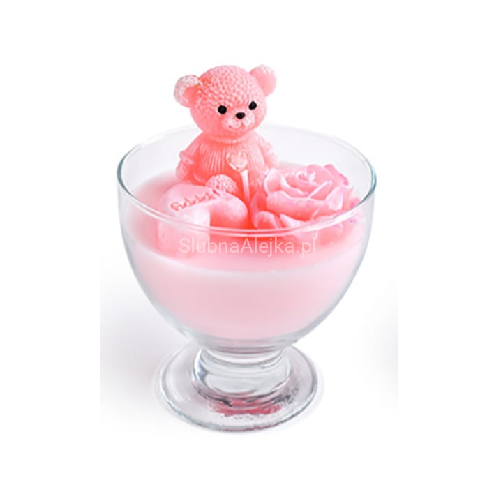 swieca pucharek duży różowy miś.jpg