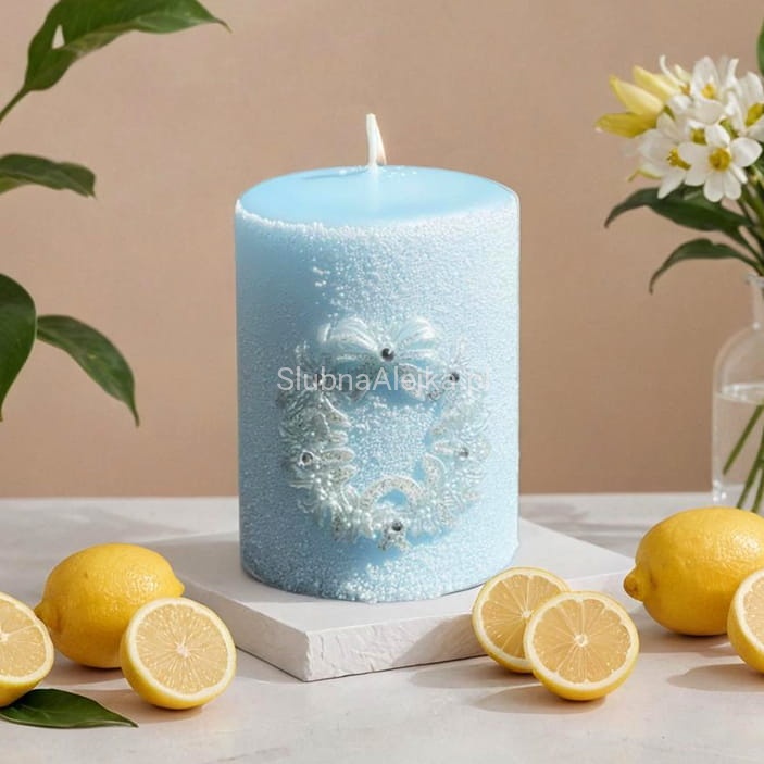 swieca wianek glamour 10 cm-blekit.jpg