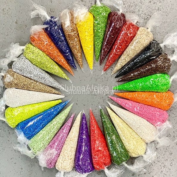 Grysik Kwarcowy w Rożku Foliowym 350g WYBIERZ KOLOR.jpg