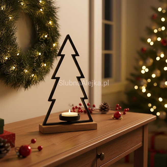 Choinka Świecznik Metalowy Czarny.jpg