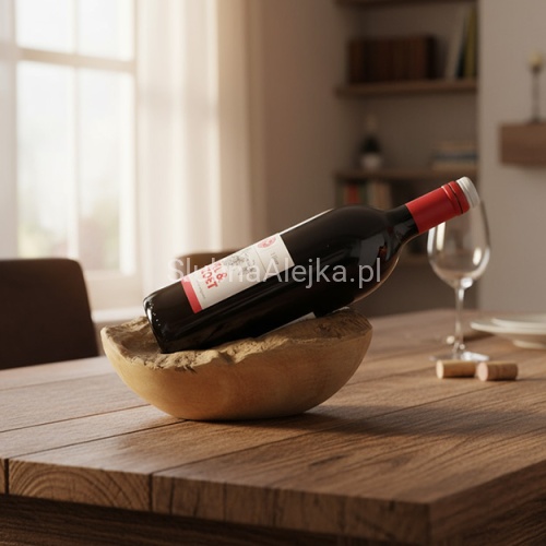 Stojak na wino z drewna teakowego 4.jpg