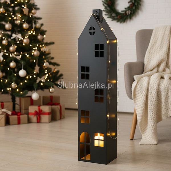 Latarnie metalowe domki komplet 2 szt..jpg
