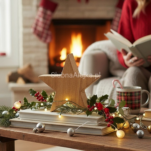 Gwiazdka Drewniana z Drzewa Mango 10 cm.jpg