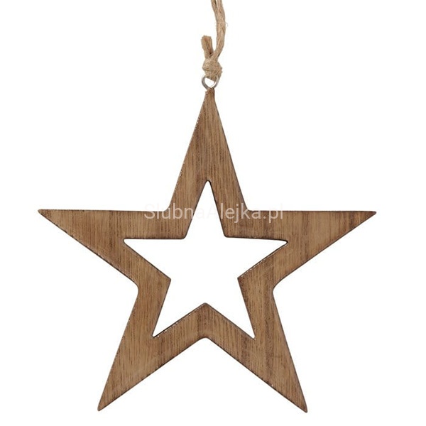 Zawieszka Gwiazdka Drewniana 12 cm 2.jpg