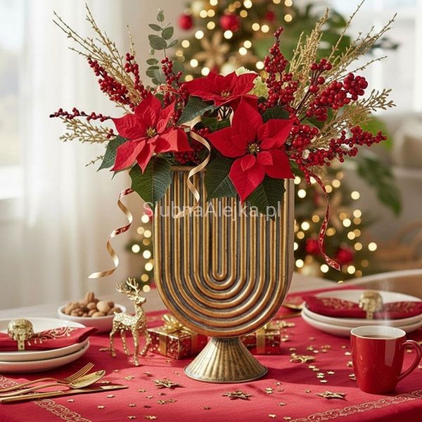 wazon dekoracyjny na podstawie złoty.jpg