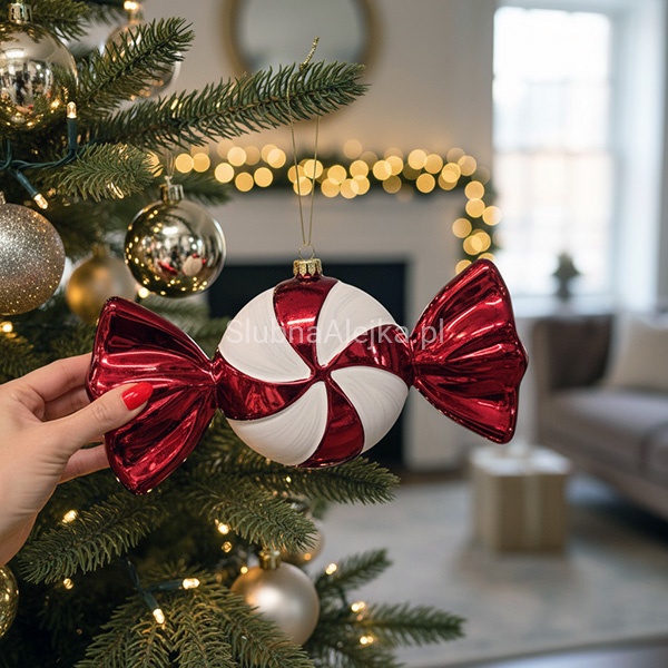 zawieszka ornament cukierek czerwono-biały.jpg