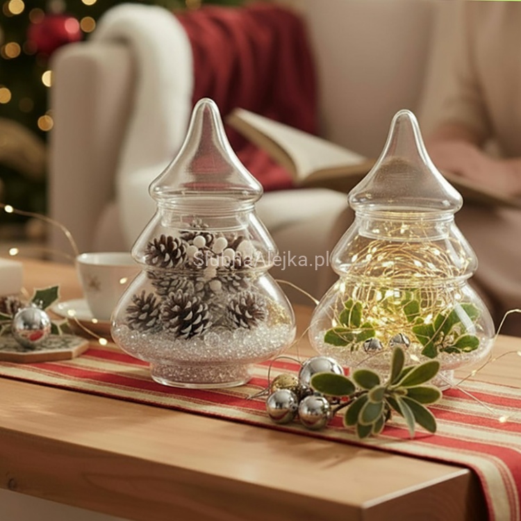 Choinka Szklana dekoracyjna Merry Christas! 34 cm 5.jpg