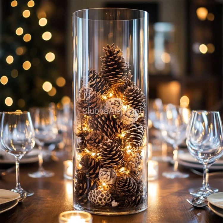 wazon szklany cylinder szeroki grube szkło fi15 cm.jpg