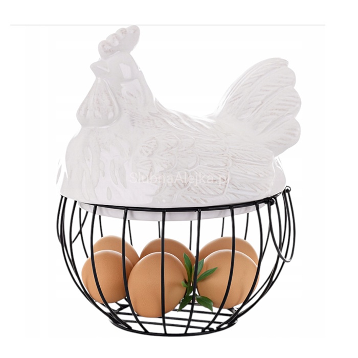 kura ceramiczna koszyk na jajka .jpg