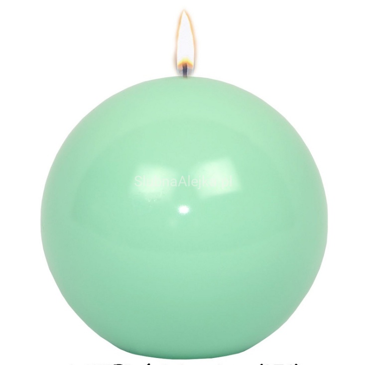 swieca kula lakierowana świeża mięta fi 8 cm.jpg
