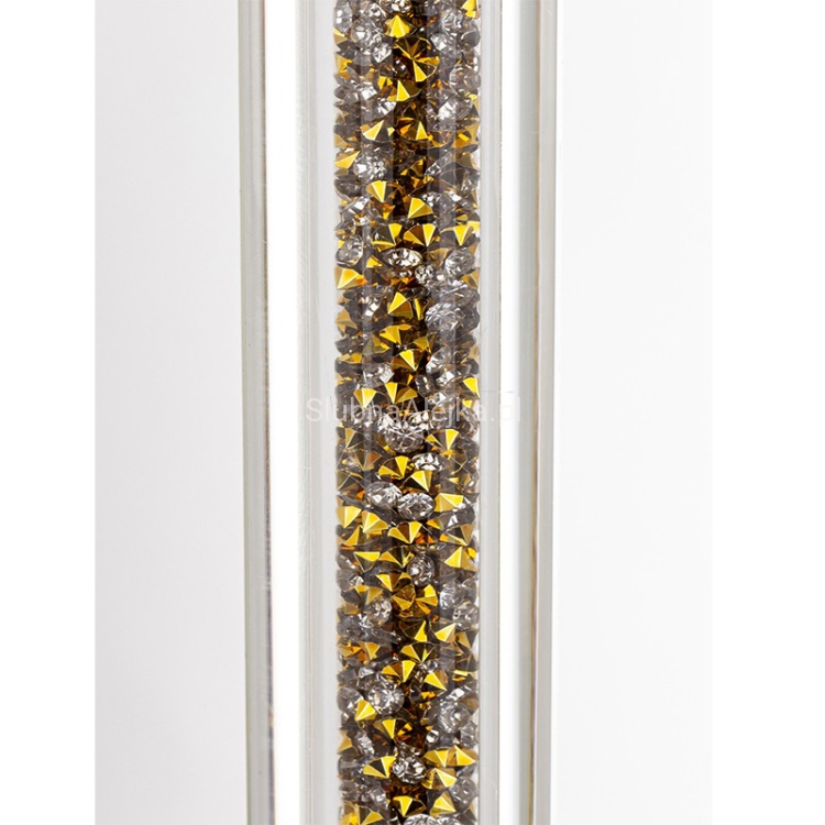 swiecznik szklany na nodze Novum 80 cm złoty.2.jpg