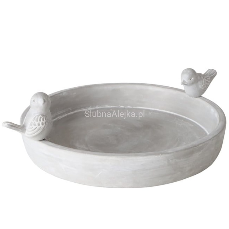 poidełko z betonu dla ptaszków 30 cm dekoracja ogrodu i tarasu.jpg