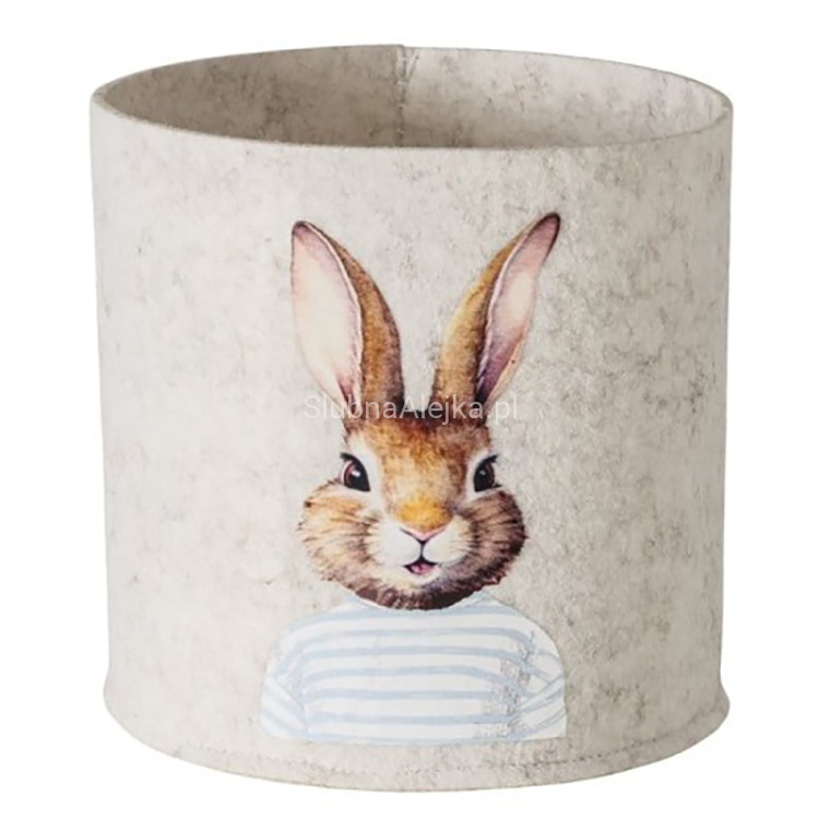 OOsłona filcowa na doniczkę z zajączkiem.jpg