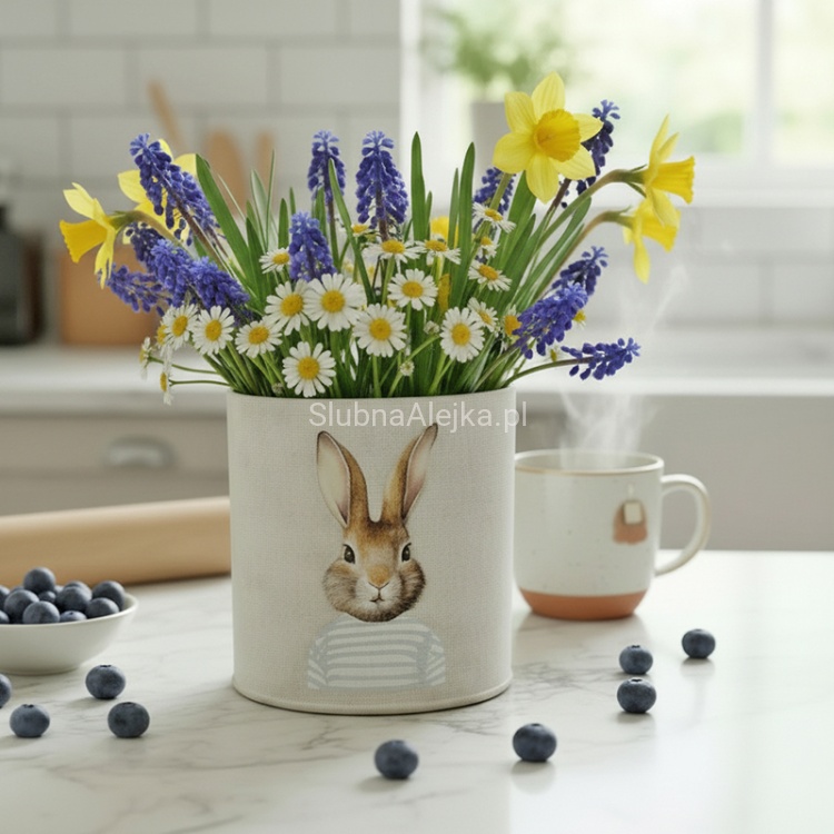 Osłonka filcowa na doniczkę z zajączkiem.4.jpg