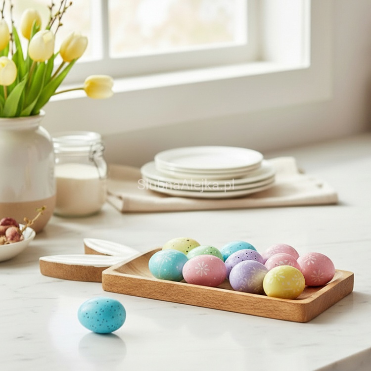 patera wielkanocna z drzewa mango z uszmi zająca.2.jpg