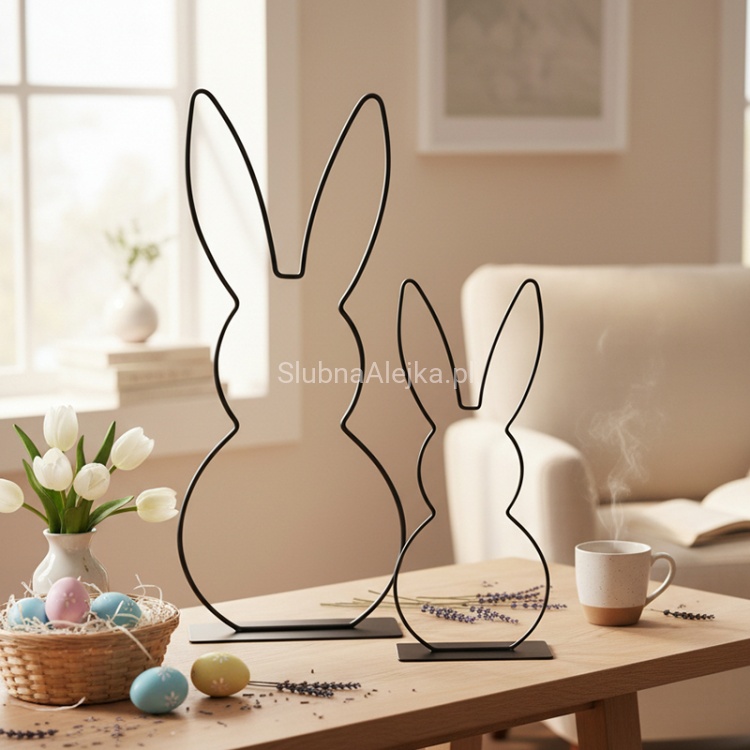 figurka zajac wielkanocny metalowy czarny.jpg