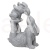 Figurka Wielkanocna Dwa Zajączki Szare 48 cm.4.jpg